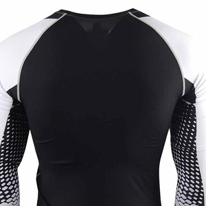 Camiseta de compresión transpirable de manga larga con logotipo personalizado de alta calidad, 100% algodón/spandex, estampado por sublimación, Fortleo - Product Image 4