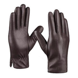Wholesale Supplier Factory Price Leather <b>Men</b> Fashion <b>Gloves</b> Comfortable Genuine Sheepskin Leather <b>Gloves</b> & Mittens - Product Image 1