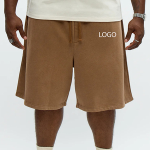 Pantalones Cortos de Diseño de Alta Calidad para Hombre, Material de Felpa Cómodo con Efecto Lavado, Corte Holgado para Verano, con Logotipo Personalizable 2026 - Product Image 1