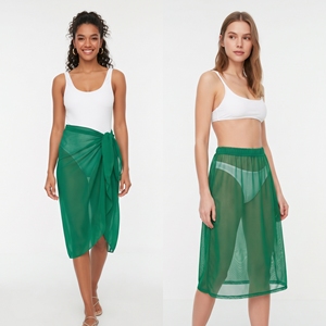Stylish Sheer <b>Mesh</b> <b>Beach</b> <b>Cover</b> <b>Up</b> Dress See Through Transparent <b>Beach</b> Skirts Dress Fashion Transparent <b>Beach</b> Dress Skirts - Product Image 1
