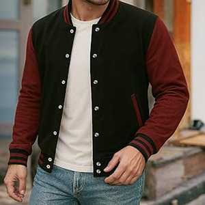 Chaquetas Personalizadas Estilo Varsity para Hombre con Paneles Personalizados, Precio Económico al por Mayor - Product Image 2