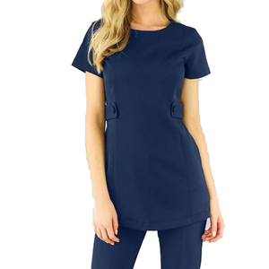 Vente flash : uniforme pour femmes pour les spas et salons de beauté, design à long nœud, matière en coton froid, avec logo personnalisé - Product Image 4