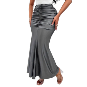 High <b>Elasticity</b> Bodycon Maxi <b>Skirts</b> for Women Wholesale Elegant Slim Fit Long Evening Party <b>Skirts</b> - Product Image 1