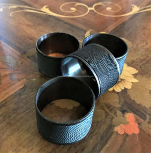 Napkin Rings in Metal with Elegant Round Design Perfect for Table Decoration and <b>Kitchen</b> <b>Accessories</b> <b>Set</b> of 4 - Product Image 3