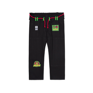 Kimono de BJJ Negro Personalizado con Marca, Unisex, Corte Regular para Adultos, 100% Algodón, Transpirable, Elástico, Ligero, de Secado Rápido, Peso de la Tela 440g - Product Image 3