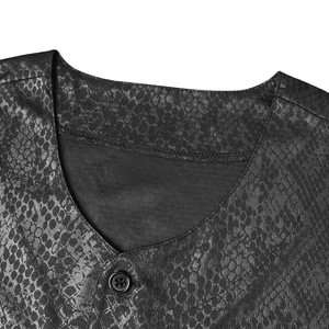 Comfortable fit <b>Baseball</b> Shirt Timeless Style Men's Jersey Breathable Mesh <b>Baseball</b> Shirt Short Sleeve Button Front - Product Image 6
