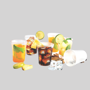 Elegant frosty glass tumbler stylish drinkware for refreshing beverages durable design perfect for home kitchen <b>bar</b> and everyday - Product Image 3