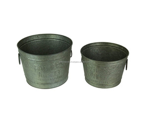Macetas hechas a mano, maceta galvanizada para decoración de jardín, precio al por mayor, maceta de flores de nuevo estilo - Product Image 4