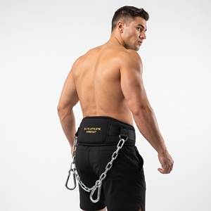 Ceinture de dips avec chaîne, ceinture de musculation robuste, ceinture de soutien lombaire premium pour l'haltérophilie, ceinture de dips robuste pour l'exercice - Product Image 6