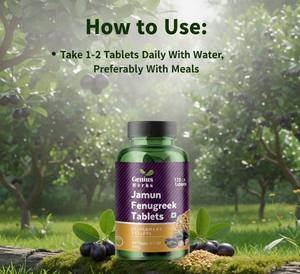 Tabletas de Extracto de Fenogreco Elite Jamun, Producto Natural para el Bienestar, Compra al por Mayor, Suministro Profesional para la Salud, Calidad de Exportación Global - Product Image 1