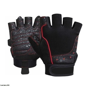 Gants de cyclisme unisexes à demi-doigts en polyester compatibles avec les écrans tactiles, fermeture à enfiler pour les sports de plein air, la gym et le fitness - Product Image 3