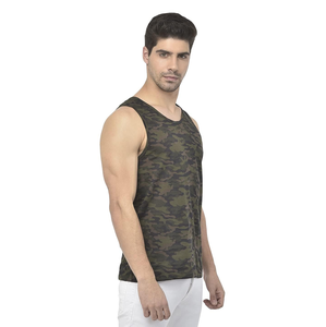 Custom Fitness <b>Men</b> Tank Top Ribbed Polyester Cotton Sleeveless Gym <b>Singlets</b> Comfortable Fit Casual Tank Top - Product Image 4