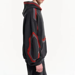Fabricants professionnels de sweats à capuche pour hommes à demi-zip, 100% coton, impression numérique hiver, nouvelle arrivée, vente chaude - Product Image 4