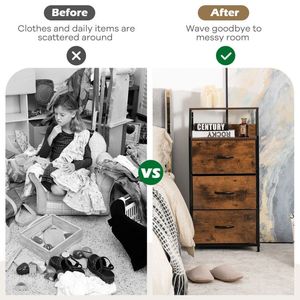 Cómoda independiente con tapa de madera - Product Image 5