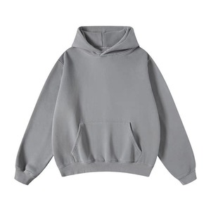 Sweat à capuche sport pour homme avec impression numérique, motif uni, haute qualité, confortable, coupe régulière, 100% coton molletonné, avec poche - Product Image 2
