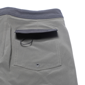 <b>Men's</b> Solid Color Drawstring Board Shorts Quick Dry Mid Waist Casual Swim <b>Trunks</b> with Pockets Gray Polyester - Product Image 5