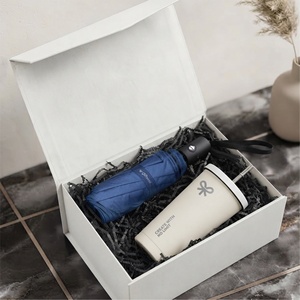 Set de Regalo con Paraguas y Vaso de Paja de 500ml con Logotipo Personalizado, Caja de Regalo Magnética, Kit de Bienvenida para Empleados, MOQ Bajo, En Stock - Product Image 2