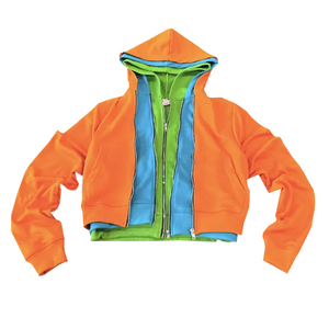เสื้อฮู้ดดี้สตรีทแวร์ผ้าฝ้ายฟลีซ 100% สไตล์วินเทจ สีสโตนวอช ทรงปกติ มีกระเป๋า ซ้อนสามชั้น ใส่ได้ทั้งชายและหญิง สำหรับฤดูหนาว - Product Image 1