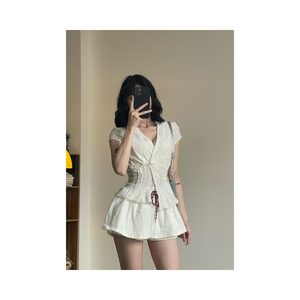 Jupe moulante pour femme, jupe courte évasée avec short intégré, taille haute, couleur unie, style coréen, qualité supérieure, best-seller - Product Image 5