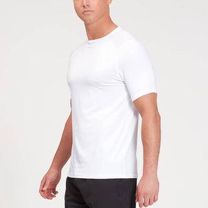 T-shirts pour hommes en gros, personnalisables, à manches courtes, coupe ajustée, séchage rapide, écologiques, respirants, pour le sport, la course à pied, la remise en forme et la musculation - Product Image 6
