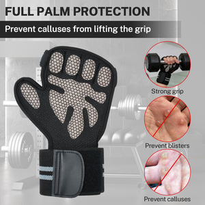 Workout Gloves Wrist Wraps Half Finger Lace-<b>Up</b> Closure Lightweight for Men Women Weight Lifting Cycling Gym Fitness Cross - Product Image 5