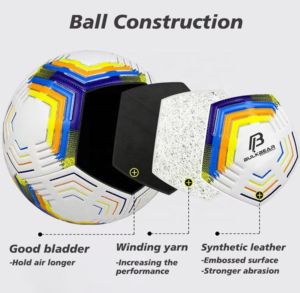 <b>Top</b> Football Soft Touch <b>PVC</b> PU Leather Custom logo Embossed Training Soccer Balls Customized machine stitched, by BULKBEAR - Product Image 5