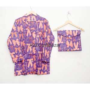 Camisa de Mujer Estilo Bohemio Romántico con Estampado Floral, 100% Algodón, Manga Corta, Cuello Camisero, Cierre con Cordón, Transpirable, Suave, Ideal para Invierno - Product Image 2