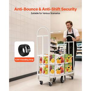 Carrello Industriale U-Boat con Capacità di Carico di 900 kg, Piattaforma in Acciaio Resistente, Carrello a Mano per Movimentazione Materiali - Product Image 5