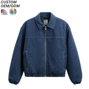 Chaqueta de Mezclilla Negra Vintage Personalizada con Lavado Ácido para Invierno, Estilo Formal y Urbano, Soporte OEM ODM para Fabricación al por Mayor - Product Image 1