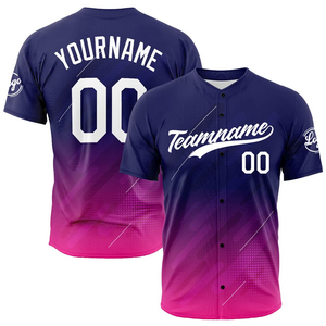 <b>Baseball</b> Jerseys Sublimation Printing Supplier Custom <b>Baseball</b> Printed Jerseys Factory <b>Baseball</b> Jerseys Solid Color Manufacturer - Product Image 4