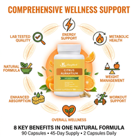 Complément alimentaire de haute qualité Kangherb OEM à marque privée, capsules de Citrus Aurantium pour adultes, soutien à l'équilibre hormonal
