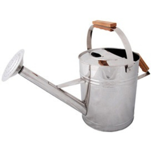 Regadera de Metal Galvanizado de Estilo Clásico Vintage con Asas de Madera, Regadera para Plantas de Jardín Interior y Exterior, Mejor Precio - Product Image 5