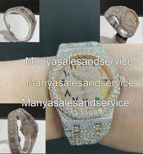 Montre de Plongée Automatique de Luxe avec Diamants Moissanite Couleur VVS, Style Hip Hop, Design de Créateur, Mécanique, Acier Inoxydable, 10 Bar - Product Image 3