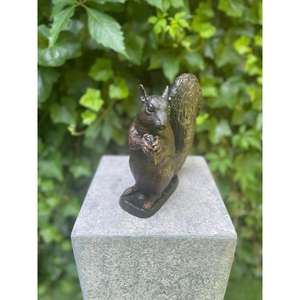 Figuras Decorativas de Ardilla de Bronce, Artesanía Creativa, Decoración para el Hogar y Jardín, Adornos - Product Image 3