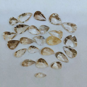 Piedra preciosa de cuarzo rutilo de cobre Natural 100%, forma de mezcla, piedra preciosa de corte brillante para la fabricación de joyas, piedra preciosa calibrada facetada - Product Image 1