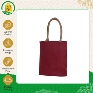 Premium Quality Wholesale Manufacturer Selling Zipper Closure Recycled Hand Length Handle <b>Medium</b> Jute Tote <b>Bag</b> at Good Price - Product Image 4