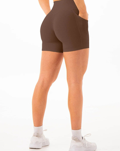 Shorts de sport légers et respirants pour femmes, taille élastique, séchage rapide, personnalisables avec logo, petits prix - Product Image 5