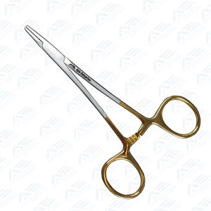 Instrumentos Quirúrgicos Manuales de Plástico Duradero y Acero Liso, Instrumentos Médicos de la Mejor Calidad, Portaagujas Halsey con Mandíbulas TC de 13 cm - Product Image 5