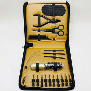 Kit de Herramientas para Extensiones de Cabello ZETOMED PRO, Alicates de Presión con Cuentas Negras Mate de Acero Inoxidable Ecológico, Tijeras de Bucle, Grado Quirúrgico - Product Image 1