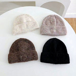 Wholesale Low MOQ Big Logo <b>Man</b> Winter <b>Knitted</b> Beanie Fitted <b>Hats</b> Custom Warm Y2K Over Full Logo Beanie <b>Hats</b> - Product Image 3