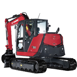 Mini-excavatrice compacte SV86-7 de 8,5 tonnes, excavatrice sur chenilles hydraulique avec moteur, pompe et boîte de vitesses pour une efficacité élevée dans la construction et l'aménagement paysager - Product Image 3