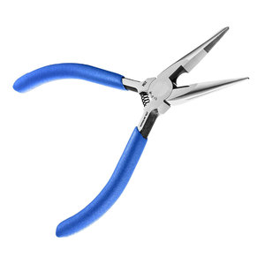 Alicates de punta de aguja de mandíbula dentada Alicates de Punta larga de 5 pulgadas para doblar alambre Acero de alto carbono - Product Image 4