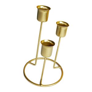 Metal Candelabra Candlestick <b>Holder</b> Gold for Table <b>Tealight</b> Candle Stand for Diwali Decoration Wedding Centerpiece - Product Image 5