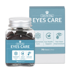 DRBY-70 friandises pour animaux de compagnie à mâcher, formule naturelle, pour soutenir la santé des yeux et la vision du chien, supplément pour enlever les taches de larmes des chiots - Product Image 1