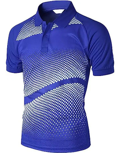 เสื้อยืดผู้ชายโพลีเอสเตอร์ 100% ขายส่งจากโรงงาน รับผลิตตามแบบ พิมพ์ลายแบบซับลิเมชั่นเต็มตัว พร้อมระบบตัดอัตโนมัติ - Product Image 5