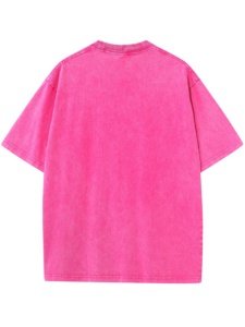 T-shirt en coton épais délavé à l'acide, coupe oversize, personnalisable, style streetwear vintage, unisexe, vierge, vente en gros - Product Image 2