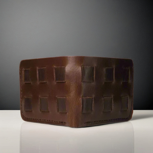 Portefeuille tressé en cuir véritable haut de gamme pour homme, design court élégant, logo personnalisé, doublure en polyester, porte-cartes premium, fabrication OEM - Product Image 1