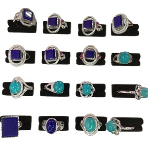 100% naturale <span class=keywords><strong>lapislazzuli</strong></span> 925 <span class=keywords><strong>anello</strong></span> in argento Sterling rendere all'ingrosso - Product Image 4