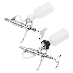 Jeringa Doble Veterinaria Automática para Ganado y Aves de Corral, Capacidad de 5 ml, Reutilizable, Instrumentos Veterinarios Pentax - Product Image 1