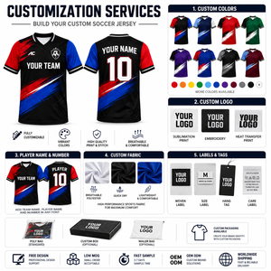 เสื้อฟุตบอลเด็กแบบสั่งทำพิเศษ พร้อมชื่อและหมายเลข  ผู้ผลิตชุดทีม OEM ขายส่ง - Product Image 4